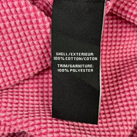 Bagatelle Collection Waffle Knit Shacket Washed Pink - Picture 8 of 10